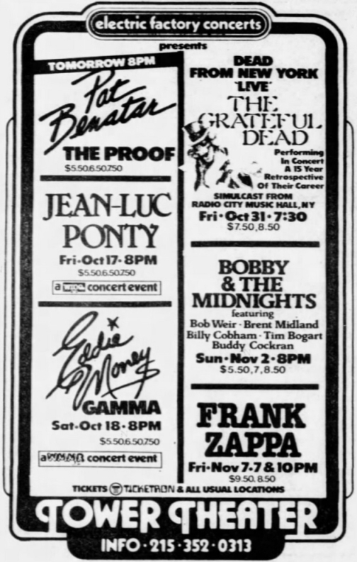 07/11/1980Tower theater, Upper Darby, PA